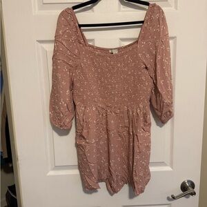 American Eagle Outfitters Pink Floral Dress